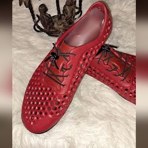 Vivobarefoot Ultra 3 Mens Outdoor Adventure Shoe. Red EU 46 US Size 13